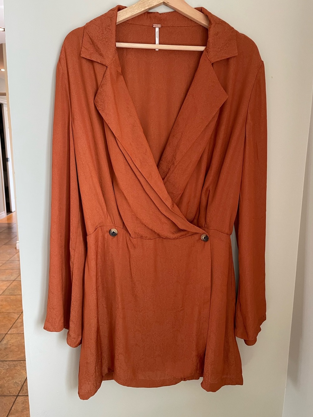 Free People Simone Dress Cinnaber Size M Boho Cocktail Evening Chic Date Night - Picture 3 of 12